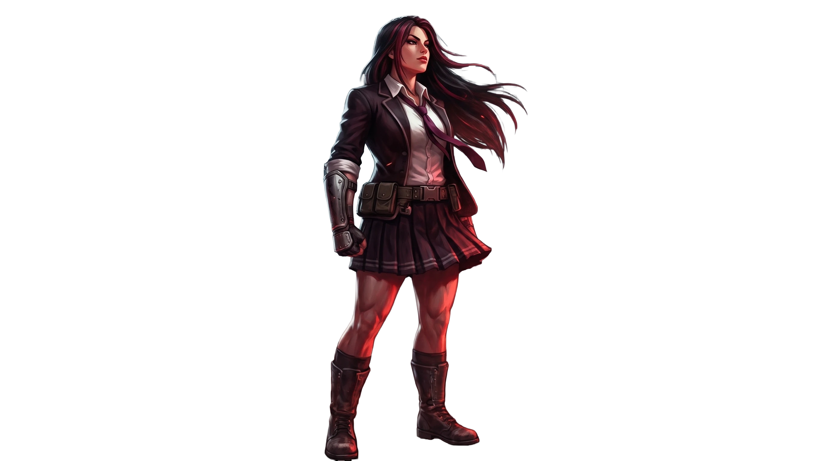 Ran Online Episode 3 key character, a campus fighter in a modified school uniform