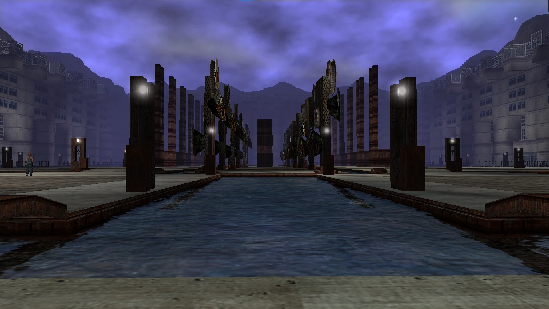 Phoenix, the canal approach at last light