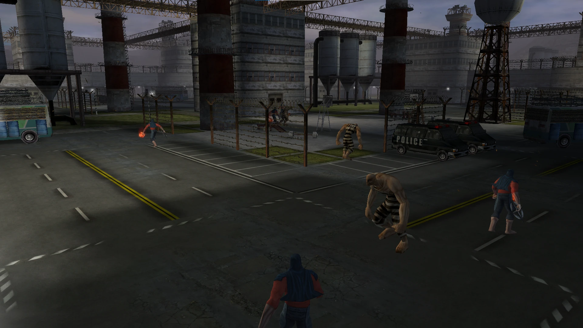Prison grounds, outside the wire